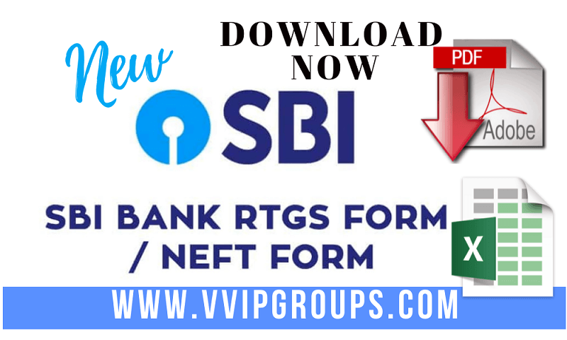 Download SBI RTGS - NEFT Form Fill Up Sample PDF